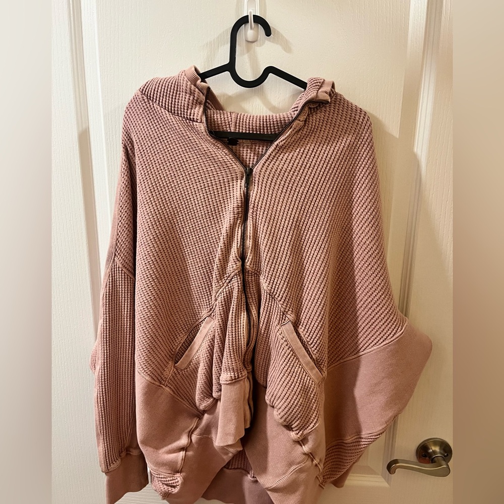 Free people FP One oversized jacket perfect for winter cozy pink